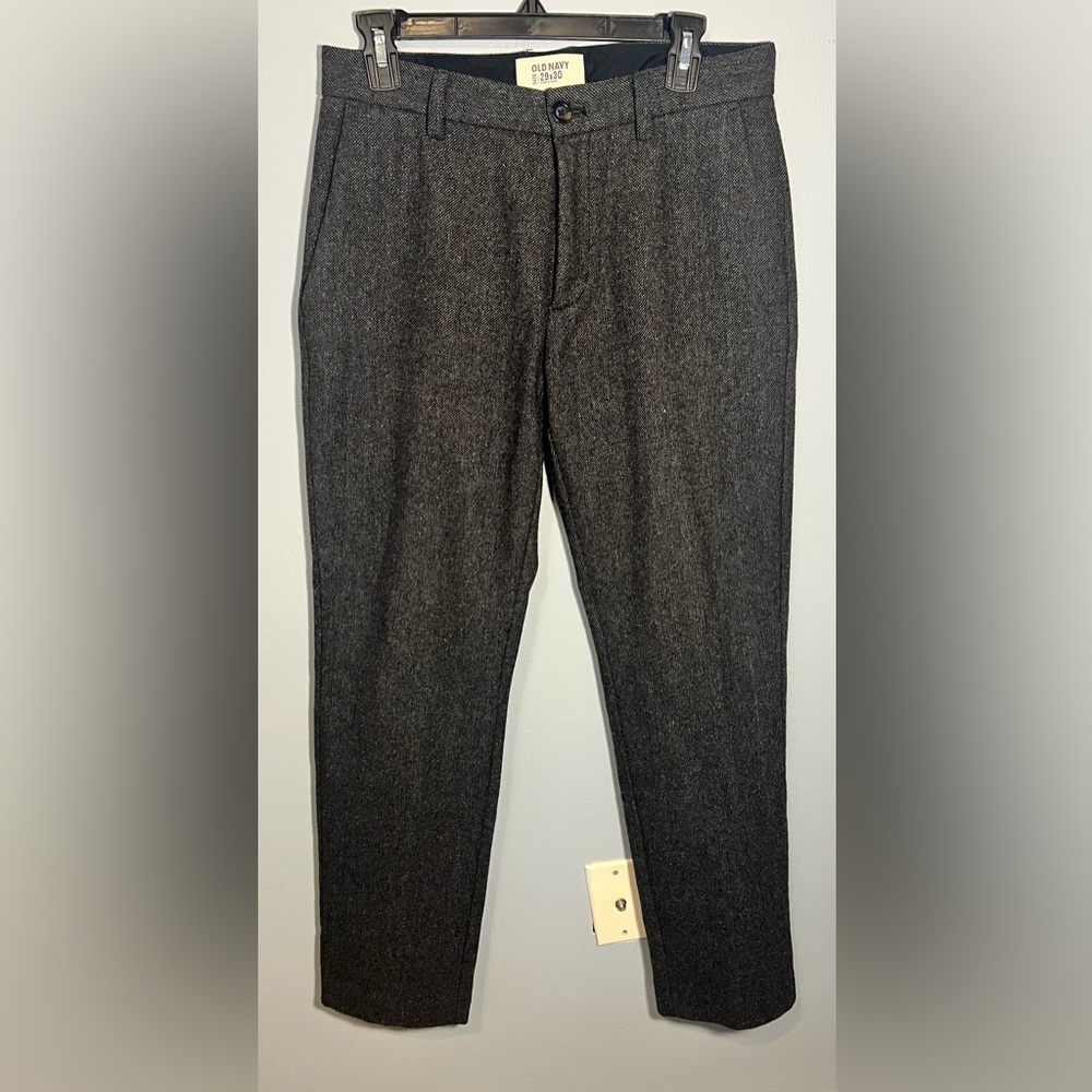 Old Navy Tweed Charcoal Dress Pants